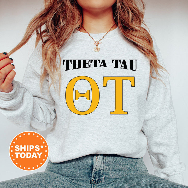 Theta Tau Greek Identity COED Sweatshirt | Theta Tau Sweatshirt | Greek Letters Sweatshirt | Sorority Letters | Greek Apparel _ 15428g