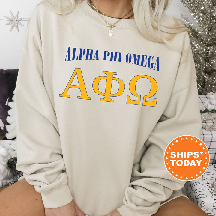 Alpha Phi Omega Greek Identity COED Sweatshirt | Alpha Phi Omega Sweatshirt | APHIO Greek Letters Sweatshirt | Greek Apparel _ 15415g