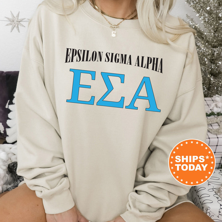 Epsilon Sigma Alpha Greek Identity COED Sweatshirt | Epsilon Sigma Alpha Sweatshirt | Greek Letters Sweatshirt | Greek Apparel _ 15419g