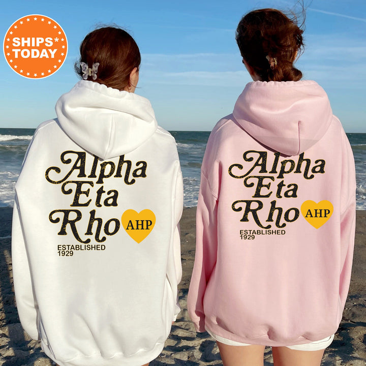 Alpha Eta Rho Heartmark COED Sweatshirt | Alpha Eta Rho Crewneck Sweatshirt | Greek Apparel | COED Fraternity Gift