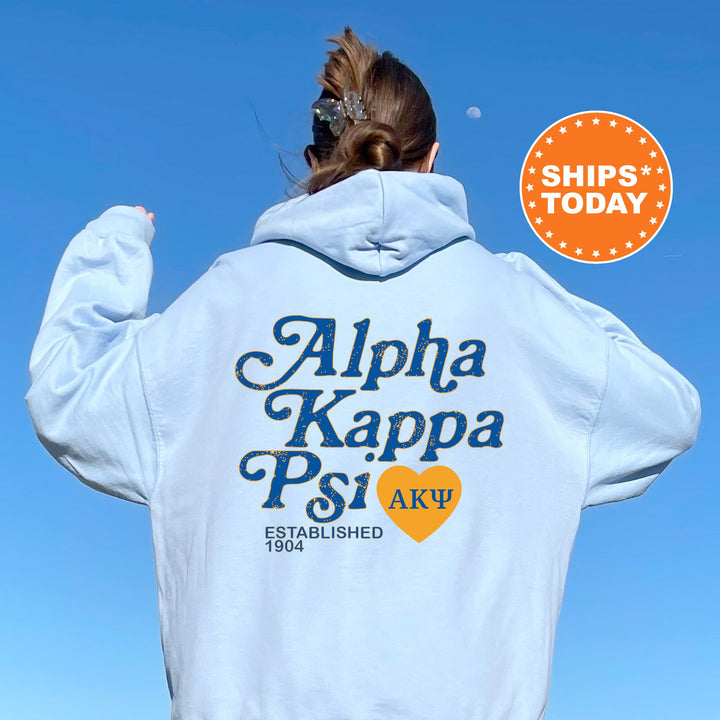 Alpha Kappa Psi Heartmark COED Sweatshirt | Alpha Kappa Psi Crewneck Sweatshirt | Greek Apparel | AKPsi COED Fraternity Sweatshirt