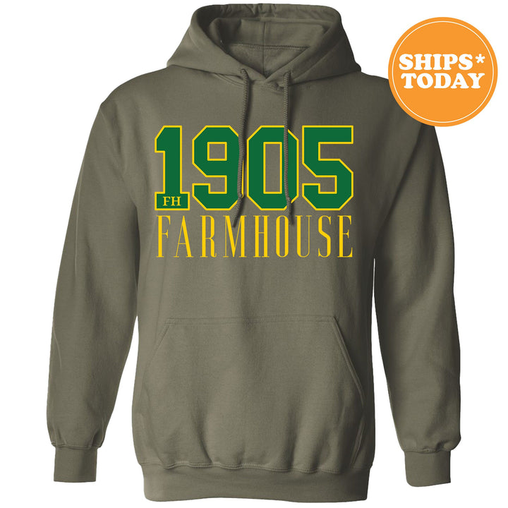 Farmhouse Greek Bond Fraternity Sweatshirt | Farmhouse Sweatshirt | Fraternity Gift | Greek Letters | College Crewneck | Bid day _  15548g
