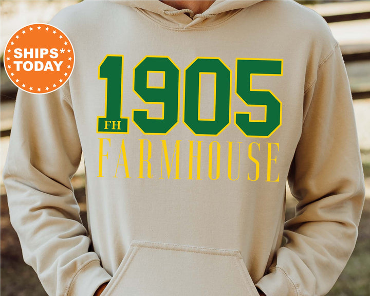 Farmhouse Greek Bond Fraternity Sweatshirt | Farmhouse Sweatshirt | Fraternity Gift | Greek Letters | College Crewneck | Bid day _  15548g
