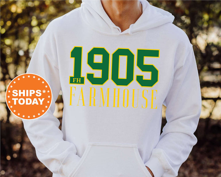 Farmhouse Greek Bond Fraternity Sweatshirt | Farmhouse Sweatshirt | Fraternity Gift | Greek Letters | College Crewneck | Bid day _  15548g