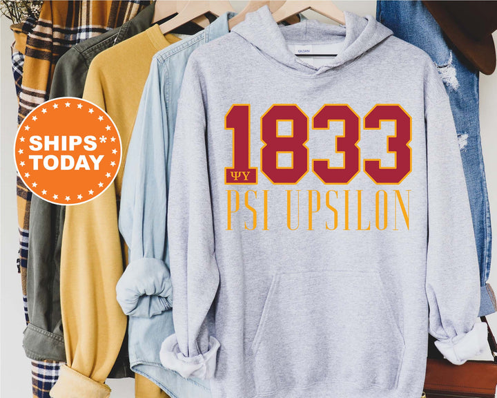 Psi Upsilon Greek Bond Fraternity Sweatshirt | Psi U Sweatshirt | Fraternity Gift | Greek Letters | College Crewneck | Bid day _  15563g