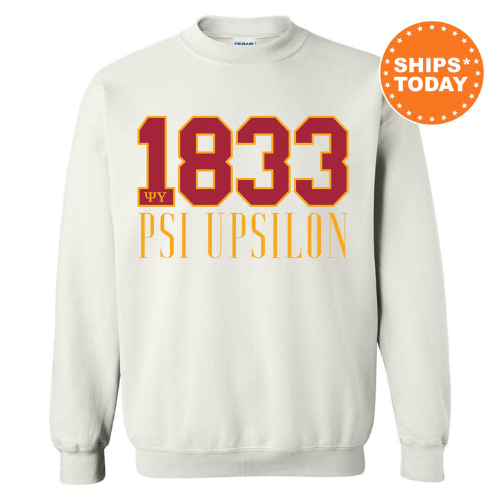 Psi Upsilon Greek Bond Fraternity Sweatshirt | Psi U Sweatshirt | Fraternity Gift | Greek Letters | College Crewneck | Bid day _  15563g