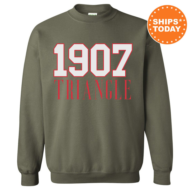 Triangle Greek Bond Fraternity Sweatshirt | Triangle Sweatshirt | Fraternity Gift | Greek Letters | College Crewneck | Bid day _  15569g