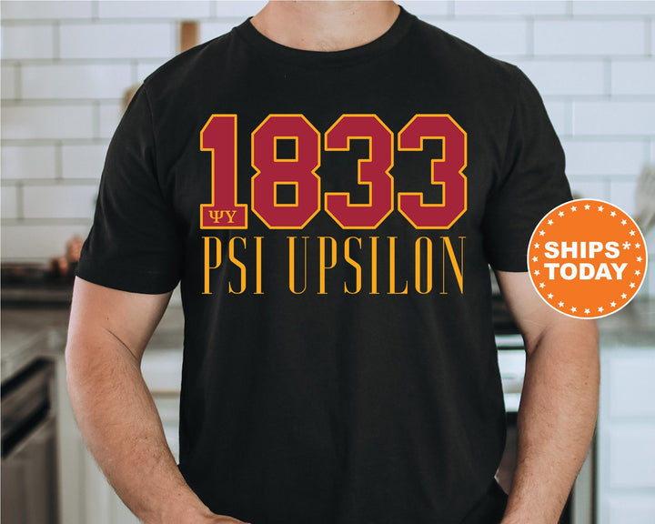 Psi Upsilon Greek Bond Fraternity T-Shirt | Psi U Shirt | Comfort Colors Tee | Fraternity Gift | College Greek Apparel _ 15563g