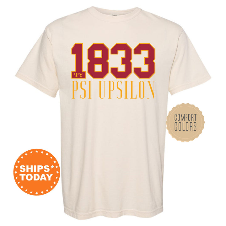 Psi Upsilon Greek Bond Fraternity T-Shirt | Psi U Shirt | Comfort Colors Tee | Fraternity Gift | College Greek Apparel _ 15563g