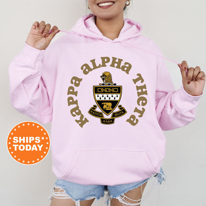 Kappa Alpha Theta Crest Legacy Sorority Sweatshirt | THETA Crest Sweatshirt | Big Little Sorority Gift | College Greek Apparel