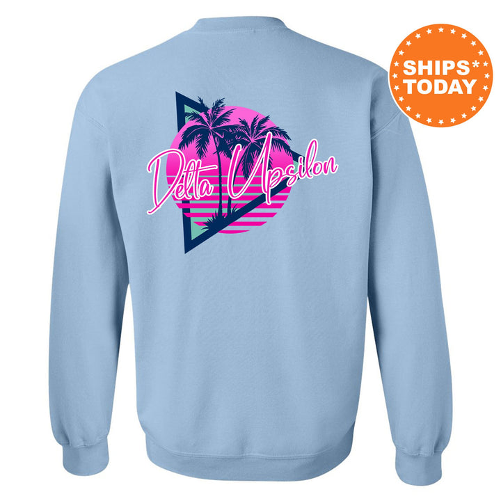 Delta Upsilon Bright Nights Fraternity Sweatshirt | DU Crewneck Sweatshirt | Fraternity Rush Gift | New Pledge Sweatshirt