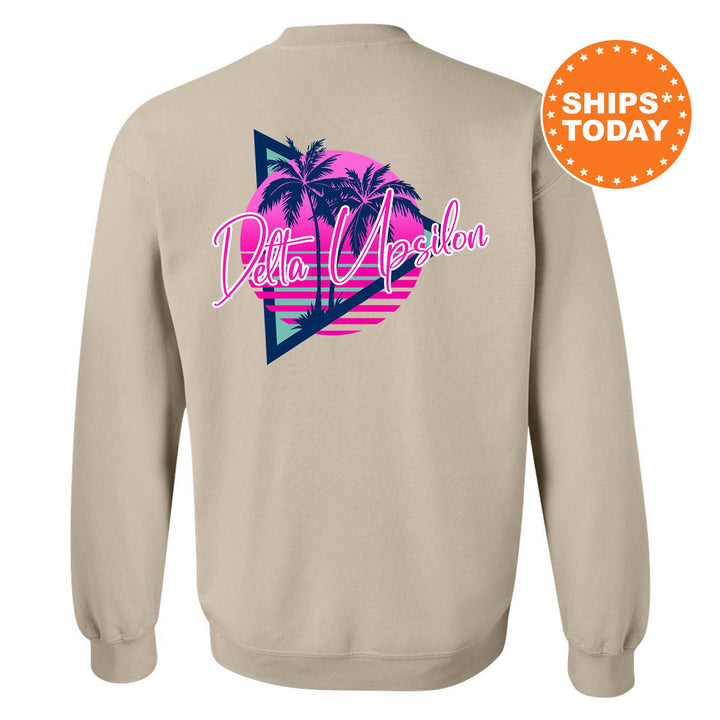 Delta Upsilon Bright Nights Fraternity Sweatshirt | DU Crewneck Sweatshirt | Fraternity Rush Gift | New Pledge Sweatshirt