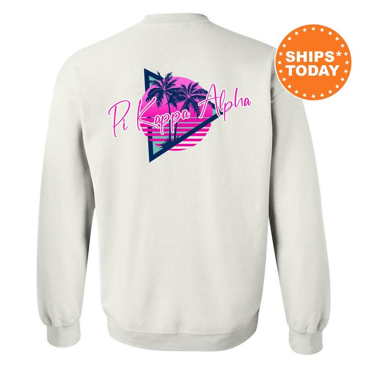 Pi Kappa Alpha Bright Nights Fraternity Sweatshirt | PIKE Crewneck Sweatshirt | Fraternity Rush Gift | New Pledge Sweatshirt