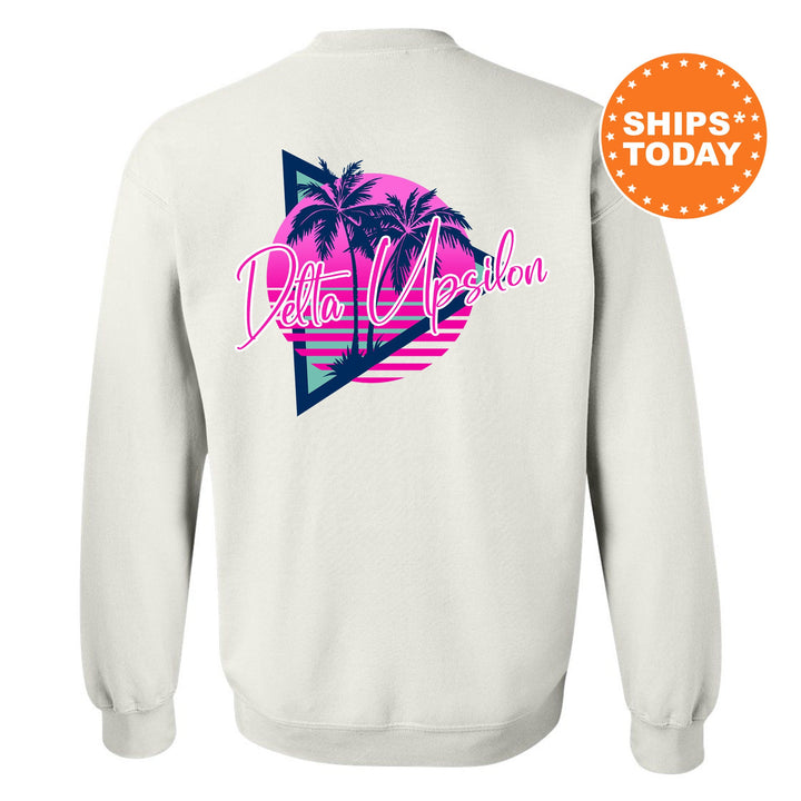 Delta Upsilon Bright Nights Fraternity Sweatshirt | DU Crewneck Sweatshirt | Fraternity Rush Gift | New Pledge Sweatshirt
