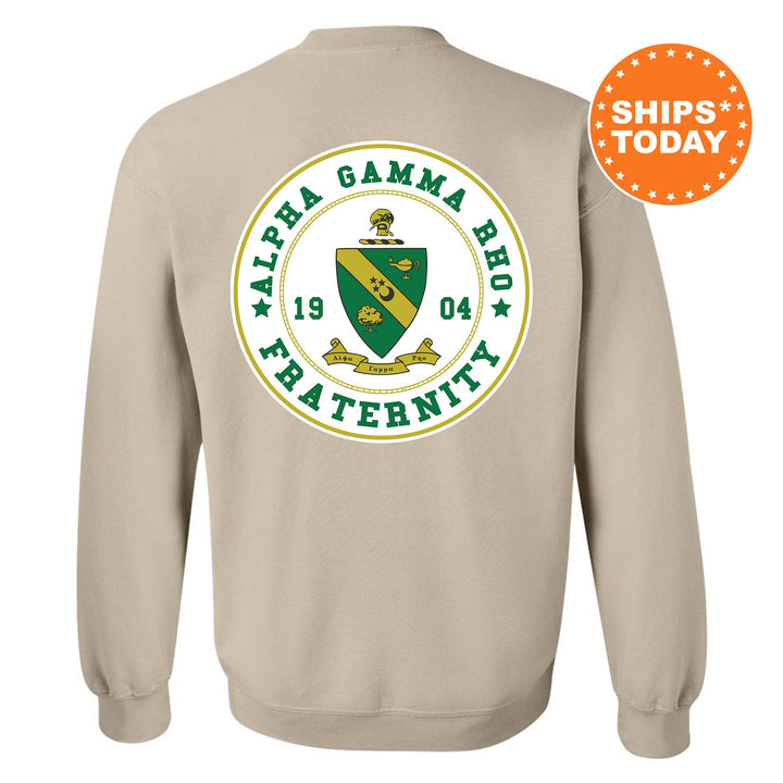 Alpha Gamma Rho Proud Crests Fraternity Sweatshirt | AGR Sweatshirt | Fraternity Hoodie | Bid Day Gift | Initiation Gift