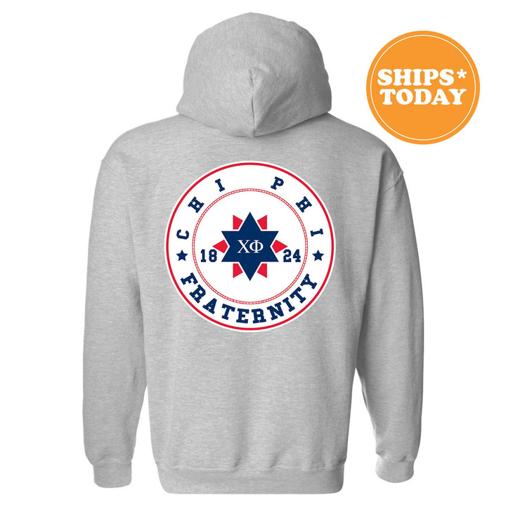 Chi Phi Proud Crests Fraternity Sweatshirt | Chi Phi Sweatshirt | Fraternity Hoodie | Bid Day Gift | Initiation Gift