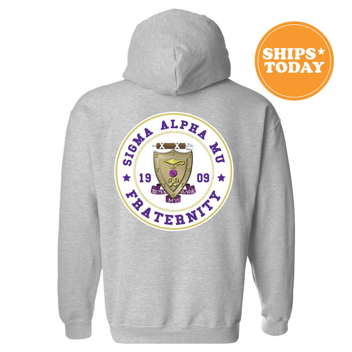 Sigma Alpha Mu Proud Crests Fraternity Sweatshirt | Sammy Sweatshirt | Fraternity Hoodie | Bid Day Gift | Initiation Gift
