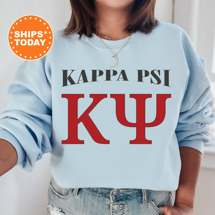 Kappa Psi Greek Identity COED Sweatshirt | Kappa Psi Sweatshirt | Greek Letters Sweatshirt | Sorority Letters | Greek Apparel _ 15420g
