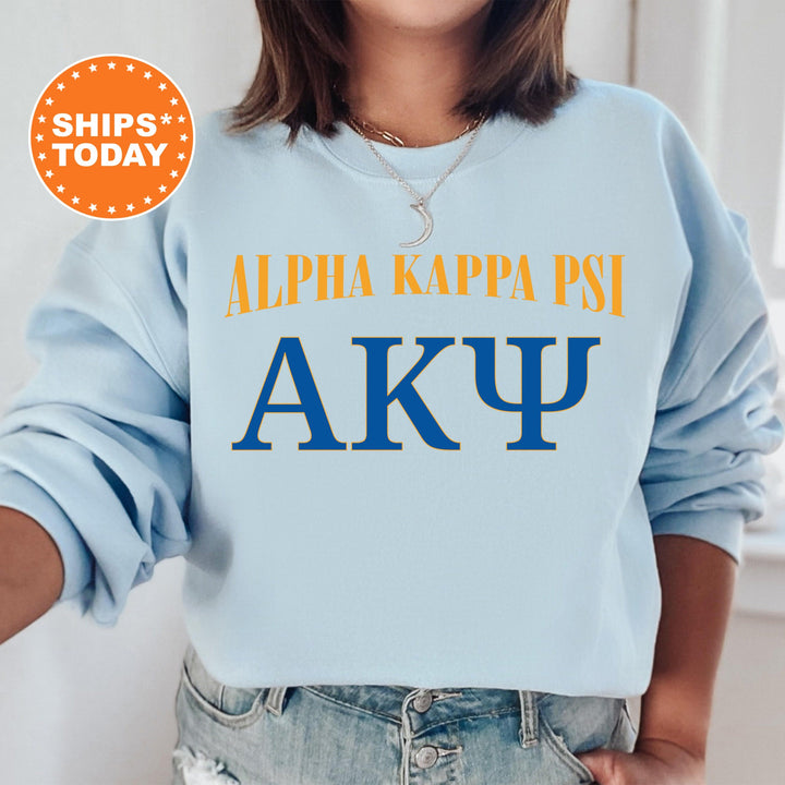 Alpha Kappa Psi Greek Identity COED Sweatshirt | AKPsi Sweatshirt | AKPsi Greek Letters Sweatshirt | Greek Apparel _ 15414g