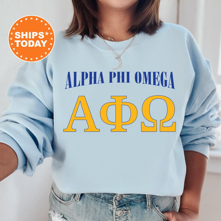 Alpha Phi Omega Greek Identity COED Sweatshirt | Alpha Phi Omega Sweatshirt | APHIO Greek Letters Sweatshirt | Greek Apparel _ 15415g
