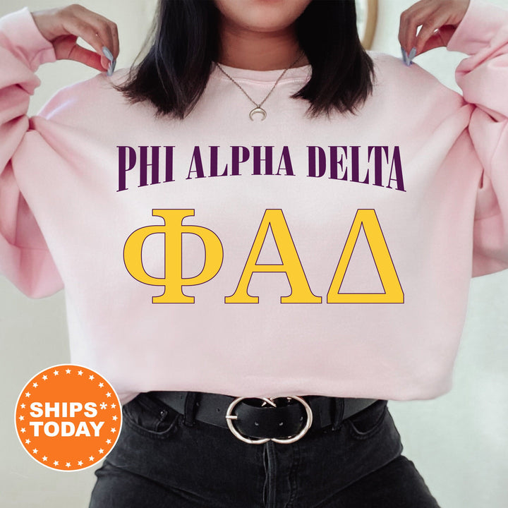 Phi Alpha Delta Greek Identity COED Sweatshirt | Phi Alpha Delta Sweatshirt | Greek Letters | Sorority Letters | Greek Apparel _ 15422g