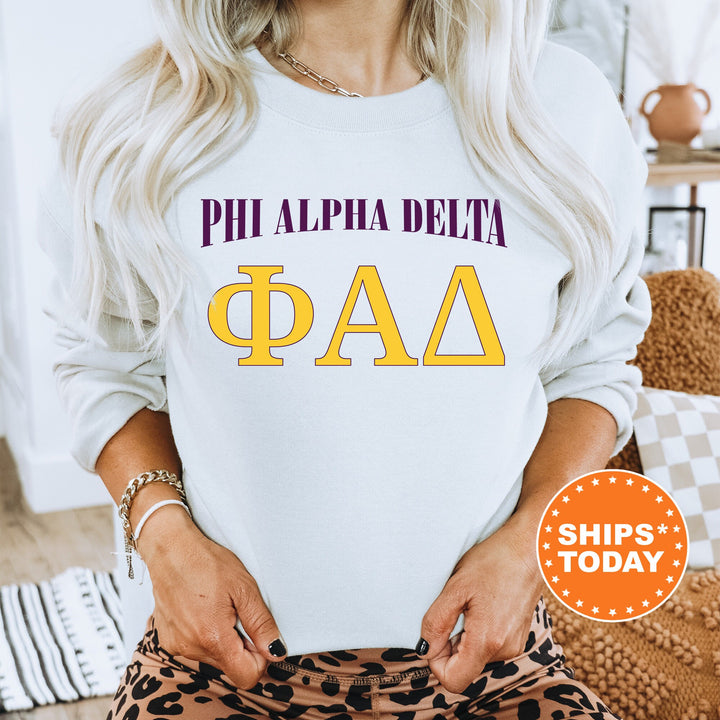 Phi Alpha Delta Greek Identity COED Sweatshirt | Phi Alpha Delta Sweatshirt | Greek Letters | Sorority Letters | Greek Apparel _ 15422g