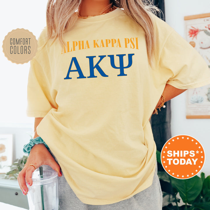 Alpha Kappa Psi Greek Identity COED T-Shirt | Alpha Kappa Psi Shirt | Comfort Colors Tee | AKPsi Greek Letters Shirt _ 15414g