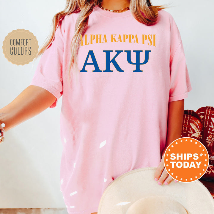 Alpha Kappa Psi Greek Identity COED T-Shirt | Alpha Kappa Psi Shirt | Comfort Colors Tee | AKPsi Greek Letters Shirt _ 15414g