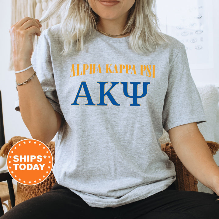 Alpha Kappa Psi Greek Identity COED T-Shirt | Alpha Kappa Psi Shirt | Comfort Colors Tee | AKPsi Greek Letters Shirt _ 15414g