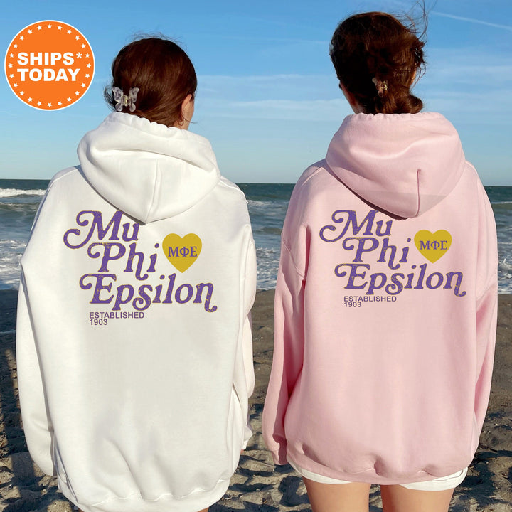 Mu Phi Epsilon Heartmark COED Sweatshirt | Mu Phi Epsilon Crewneck Sweatshirt | Greek Apparel | COED Fraternity Gift