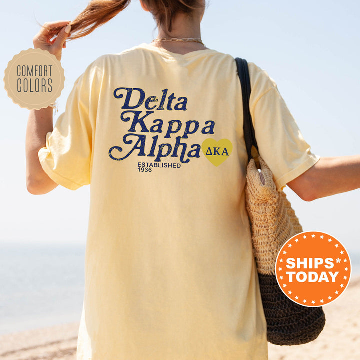 Delta Kappa Alpha Heartmark COED T-Shirt | Delta Kappa Alpha Comfort Colors Shirt | COED Fraternity Gift | Greek Life Apparel _ 15401g