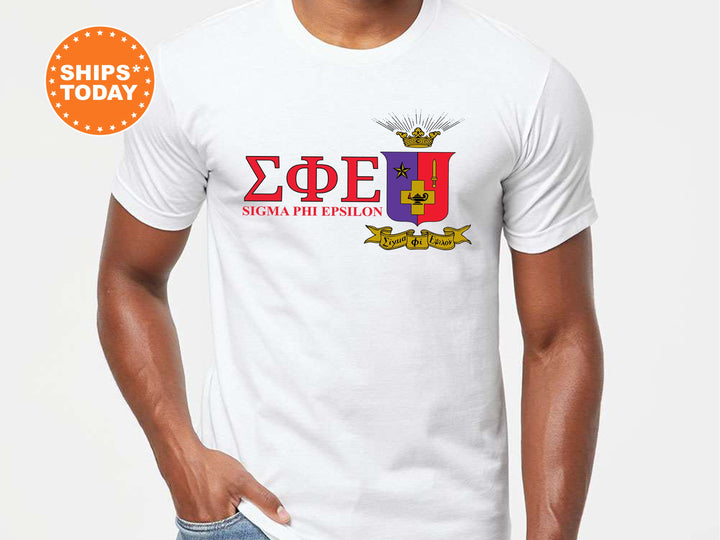 Sigma Phi Epsilon Timeless Symbol Fraternity T-Shirt | SigEp Fraternity Crest Shirt | Fraternity Chapter Gift | Comfort Colors Tee _ 10066g