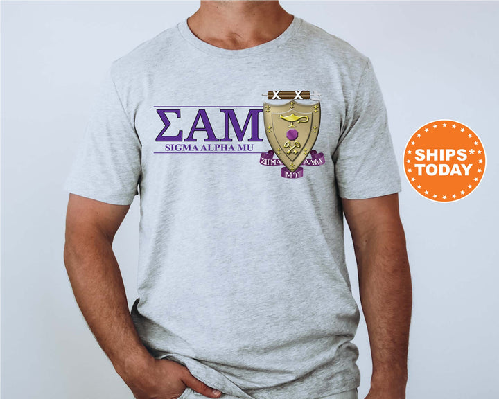 Sigma Alpha Mu Timeless Symbol Fraternity T-Shirt | Sammy Fraternity Crest Shirt | Fraternity Chapter Gift | Comfort Colors Tee _ 10063g