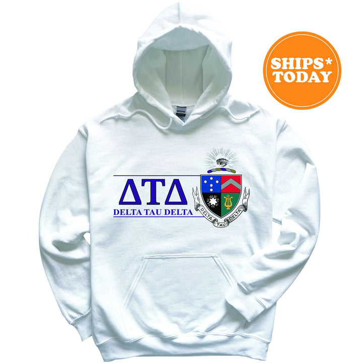 Delta Tau Delta Timeless Symbol Fraternity Sweatshirt | Delt Fraternity Crest Sweatshirt | College Crewneck | DTD Fraternity Gift