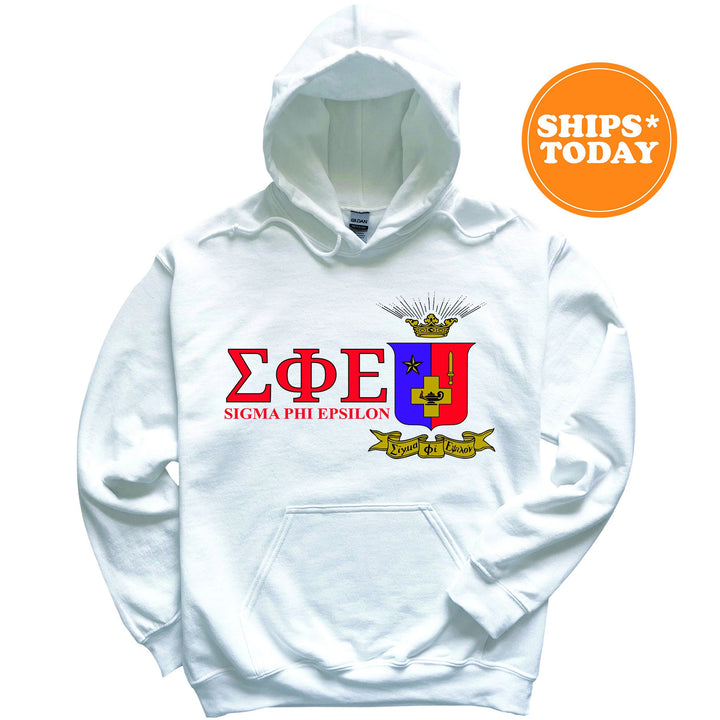 Sigma Phi Epsilon Timeless Symbol Fraternity Sweatshirt | SigEp Fraternity Crest Sweatshirt | College Crewneck | Fraternity Gift