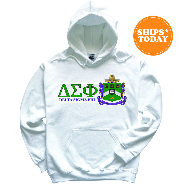 Delta Sigma Phi Timeless Symbol Fraternity Sweatshirt | Delta Sig Fraternity Crest Sweatshirt | College Crewneck | Fraternity Gift