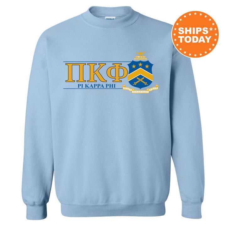 Pi Kappa Phi Timeless Symbol Fraternity Sweatshirt | Pi Kapp Fraternity Crest Sweatshirt | College Crewneck | Fraternity Gift