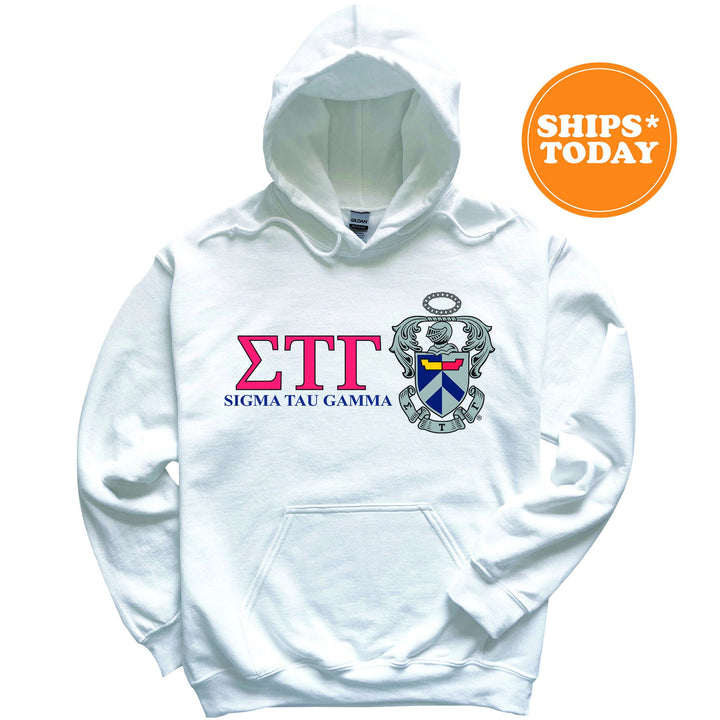 Sigma Tau Gamma Timeless Symbol Fraternity Sweatshirt | Sig Tau Fraternity Crest Sweatshirt | College Crewneck | Fraternity Gift