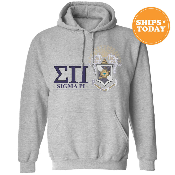 Sigma Pi Timeless Symbol Fraternity Sweatshirt | Sigma Pi Fraternity Crest Sweatshirt | College Crewneck | Fraternity Gift
