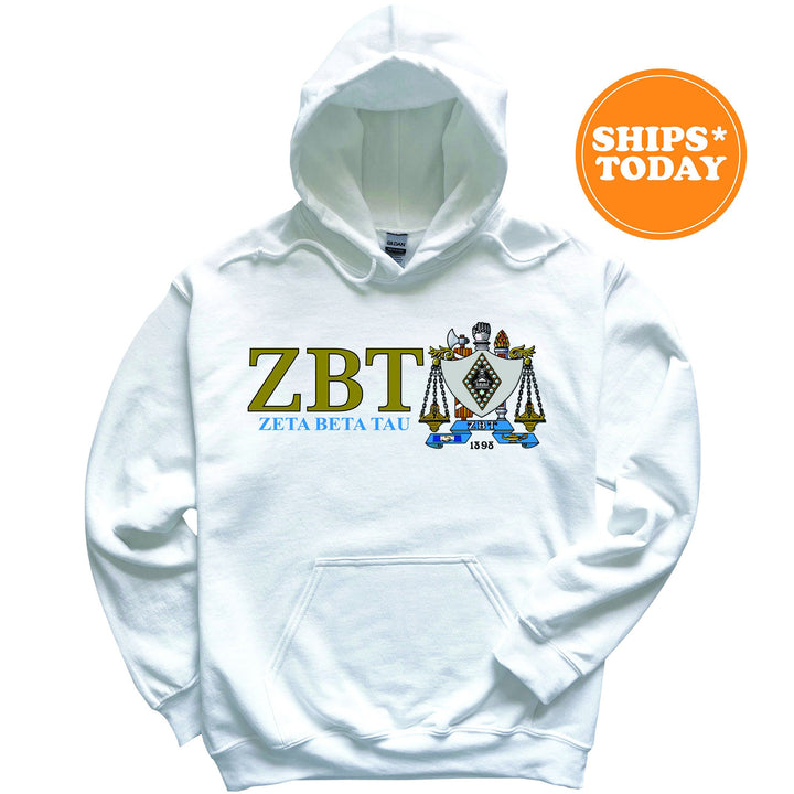 Zeta Beta Tau Timeless Symbol Fraternity Sweatshirt | ZBT Fraternity Crest Sweatshirt | College Crewneck | Fraternity Gift