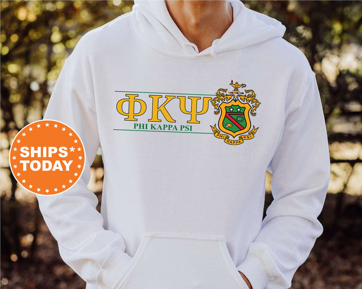 Phi Kappa Psi Timeless Symbol Fraternity Sweatshirt | Phi Psi Fraternity Crest Sweatshirt | College Crewneck | Fraternity Gift