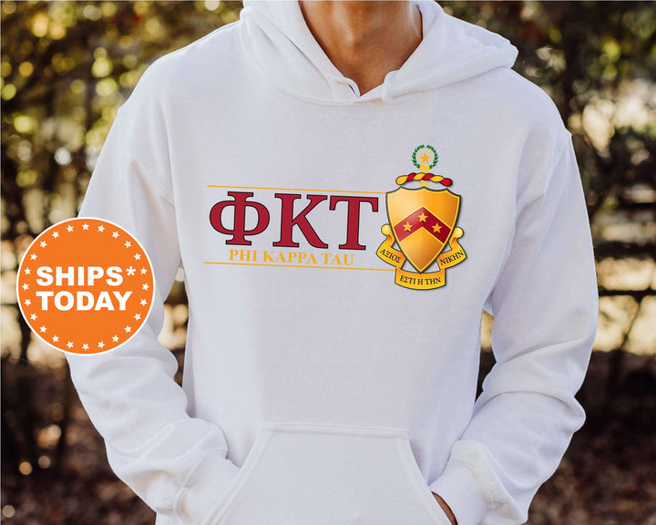 Phi Kappa Tau Timeless Symbol Fraternity Sweatshirt | Phi Tau Fraternity Crest Sweatshirt | College Crewneck | Fraternity Gift
