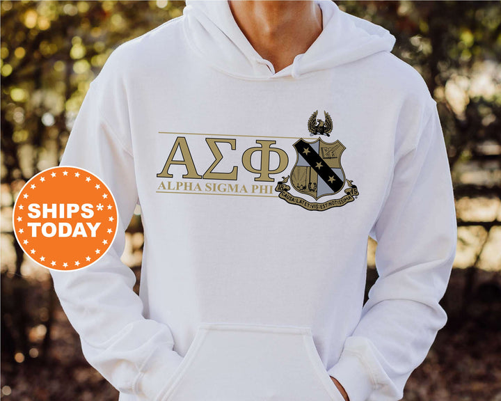 Alpha Sigma Phi Timeless Symbol Fraternity Sweatshirt | Alpha Sig Fraternity Crest Sweatshirt | College Crewneck | Fraternity Gift