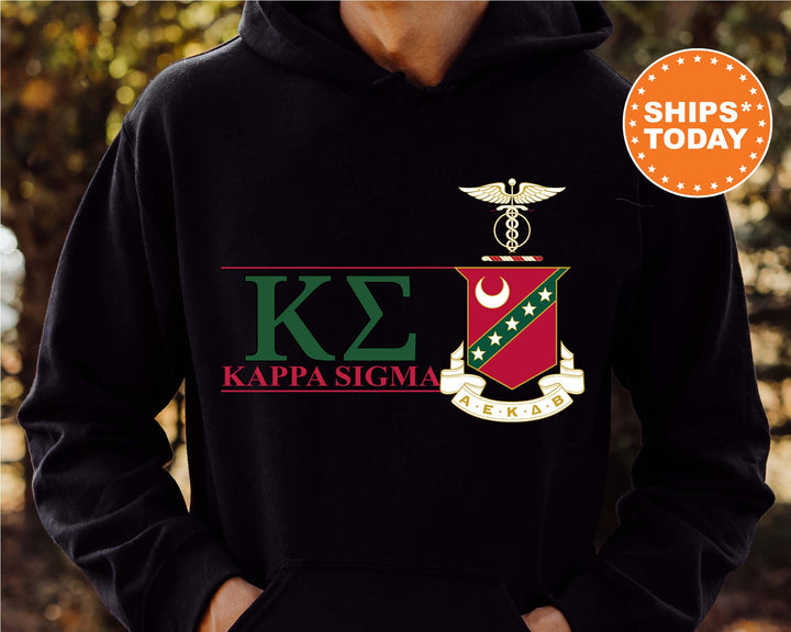 Kappa Sigma Timeless Symbol Fraternity Sweatshirt | Kappa Sig Fraternity Crest Sweatshirt | College Crewneck | Fraternity Gift
