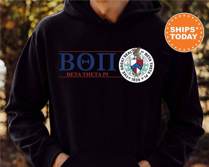 Beta Theta Pi Timeless Symbol Fraternity Sweatshirt | Beta Fraternity Crest Sweatshirt | College Crewneck | Fraternity Gift
