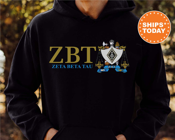 Zeta Beta Tau Timeless Symbol Fraternity Sweatshirt | ZBT Fraternity Crest Sweatshirt | College Crewneck | Fraternity Gift