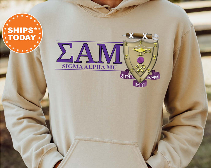 Sigma Alpha Mu Timeless Symbol Fraternity Sweatshirt | Sammy Fraternity Crest Sweatshirt | College Crewneck | Fraternity Gift