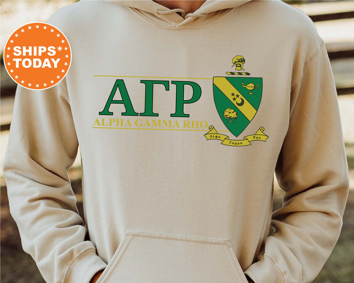 Alpha Gamma Rho Timeless Symbol Fraternity Sweatshirt | AGR Fraternity Crest Sweatshirt | College Crewneck | Fraternity Gift