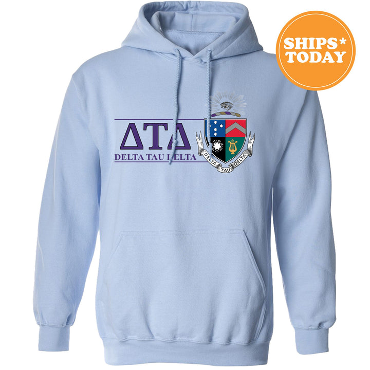 Delta Tau Delta Timeless Symbol Fraternity Sweatshirt | Delt Fraternity Crest Sweatshirt | College Crewneck | DTD Fraternity Gift