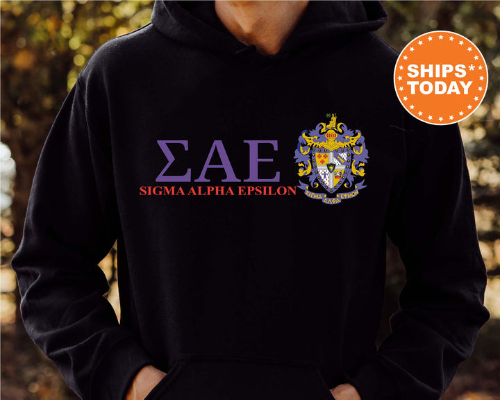 Sigma Alpha Epsilon Timeless Symbol Fraternity Sweatshirt | SAE Fraternity Crest Sweatshirt | College Crewneck | Fraternity Gift
